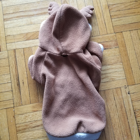 Fleece Reindeer Jacket for XS Dogs - Picture 3 of 5
